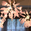 Poies de la lampe Décoration Fluffy Feathers Fairy Copper